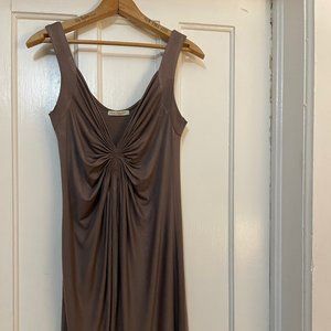 Taupe Cotton cocktail dress